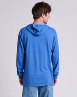 Pretreated JERZEES 363LH Classics Unisex Jersey Hood - Retro Heather Royal - Back
