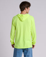 Pretreated JERZEES 363LH Classics Unisex Jersey Hood - Safety Green - Back