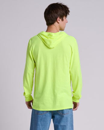 Pretreated JERZEES 363LH Classics Unisex Jersey Hood - Safety Green - Back