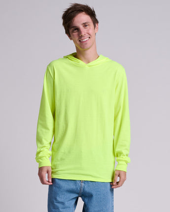 Pretreated JERZEES 363LH Classics Unisex Jersey Hood - Safety Green