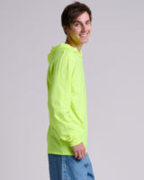 Pretreated JERZEES 363LH Classics Unisex Jersey Hood - Safety Green - Side