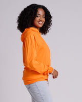 Pretreated JERZEES 363LH Classics Unisex Jersey Hood - Safety Orange - Side