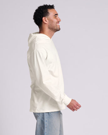 Pretreated JERZEES 363LH Classics Unisex Jersey Hood - Sweet Cream Heather - Side