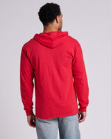 Pretreated JERZEES 363LH Classics Unisex Jersey Hood - True Red - Back