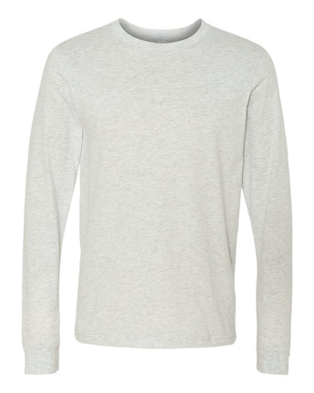 Pretreated BELLA+CANVAS 3501 Unisex Jersey Long Sleeve Tee - Ash