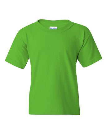 Pretreated Gildan 5000B Youth Heavy Cotton T-Shirt - Electric Green