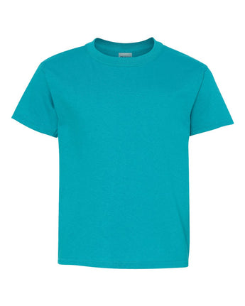 Pretreated Gildan 5000B Youth Heavy Cotton T-Shirt - Tropical Blue