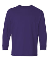 Pretreated Gildan 5400B Youth Heavy Cotton Long Sleeve T-Shirt - Purple