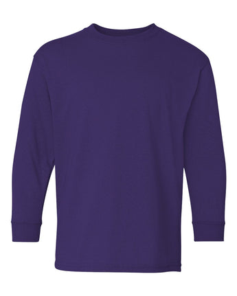 Pretreated Gildan 5400B Youth Heavy Cotton Long Sleeve T-Shirt - Purple