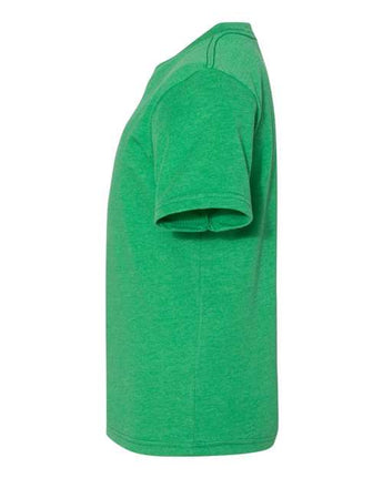 Pretreated Next Level 3312 Youth CVC Tee - Kelly Green - Side