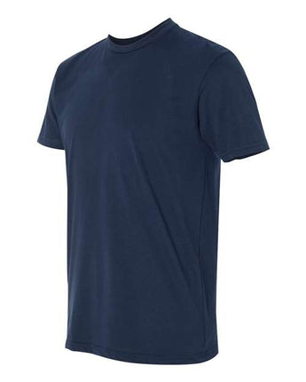 Pretreated Next Level 6410 Unisex Sueded Tee - Midnight Navy - Side