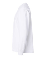 Pretreated Next Level 7211 Unisex Heavyweight Long Sleeve Tee - White - Side