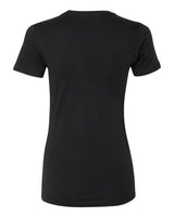 Pretreated Next Level 3900 Women’s Cotton Tee - Black - Back