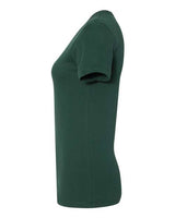 Pretreated Next Level 3900 Women’s Cotton Tee - Forest Green - Side