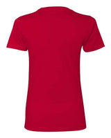 Pretreated Next Level 3900 Women’s Cotton Tee - Red - Back