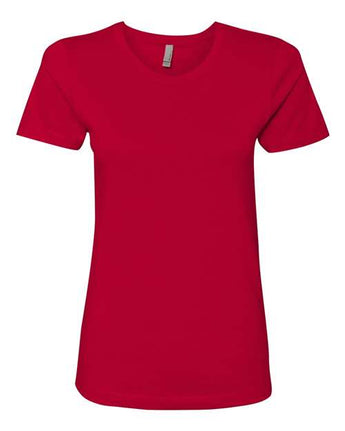 Pretreated Next Level 3900 Women’s Cotton Tee - Red