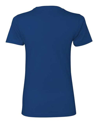Pretreated Next Level 3900 Women’s Cotton Tee - Royal - Back