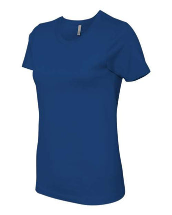 Pretreated Next Level 3900 Women’s Cotton Tee - Royal - Side