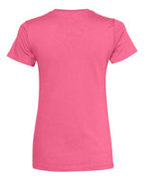 Pretreated Next Level 3900 Women’s Cotton Tee - Hot Pink - Back