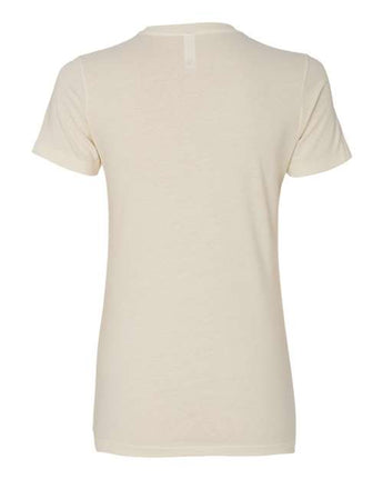 Pretreated Next Level 3900 Women’s Cotton Tee - Natural - Back