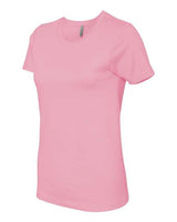 Pretreated Next Level 3900 Women’s Cotton Tee - Light Pink - Side