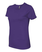 Pretreated Next Level 3900 Women’s Cotton Tee - Purple Rush - Side
