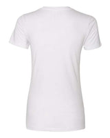 Pretreated Next Level 3900 Women’s Cotton Tee - White - Back