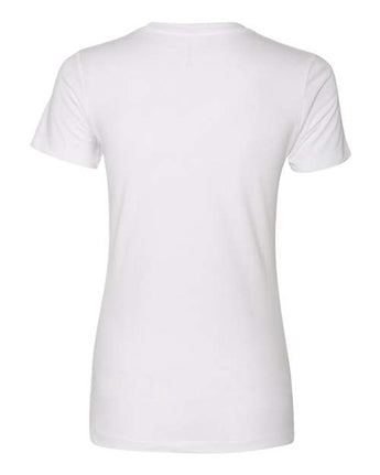 Pretreated Next Level 3900 Women’s Cotton Tee - White - Back