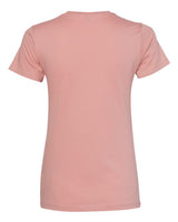 Pretreated Next Level 3900 Women’s Cotton Tee - Desert Pink - Back