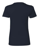 Pretreated Next Level 3900 Women’s Cotton Tee - Midnight Navy - Back
