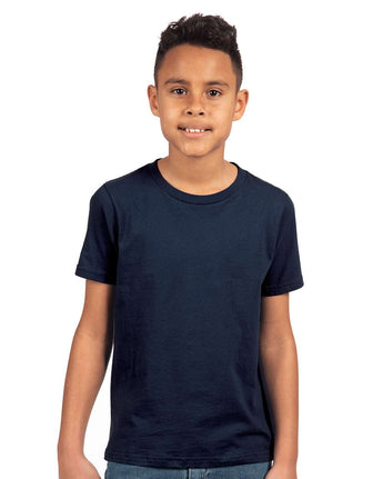 Pretreated Next Level 3310 Youth Cotton T-Shirt - Midnight Navy