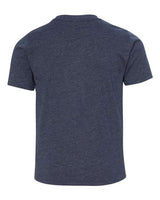 Pretreated Next Level 3312 Youth CVC Tee - Midnight Navy - Back