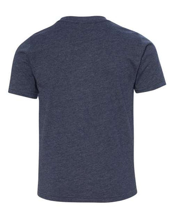 Pretreated Next Level 3312 Youth CVC Tee - Midnight Navy - Back
