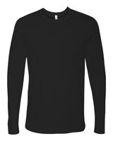 Pretreated Next Level 3601 Unisex Cotton Long Sleeve T-Shirt - Black