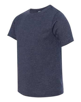 Pretreated Next Level 3312 Youth CVC Tee - Midnight Navy - Side