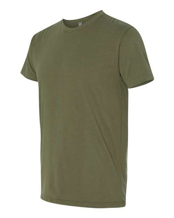 Pretreated Next Level 6410 Unisex Sueded Tee - Military Green - Side