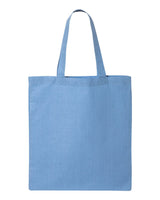 Pretreated Q-Tees QTB Economical Tote - Carolina Blue