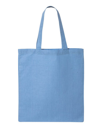 Pretreated Q-Tees QTB Economical Tote - Carolina Blue