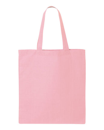 Pretreated Q-Tees QTB Economical Tote - Light Pink