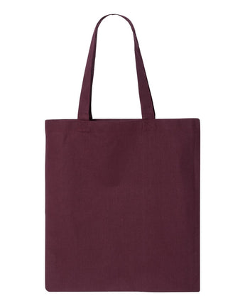 Pretreated Q-Tees QTB Economical Tote - Maroon