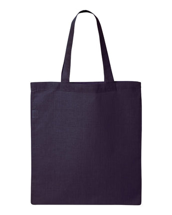 Pretreated Q-Tees QTB Economical Tote - Navy
