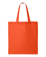 Pretreated Q-Tees QTB Economical Tote - Orange