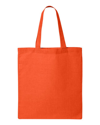 Pretreated Q-Tees QTB Economical Tote - Orange