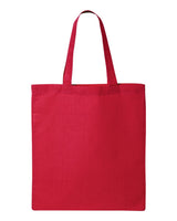 Pretreated Q-Tees QTB Economical Tote - Red