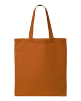 Pretreated Q-Tees QTB Economical Tote - Texas Orange