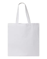 Pretreated Q-Tees QTB Economical Tote - White