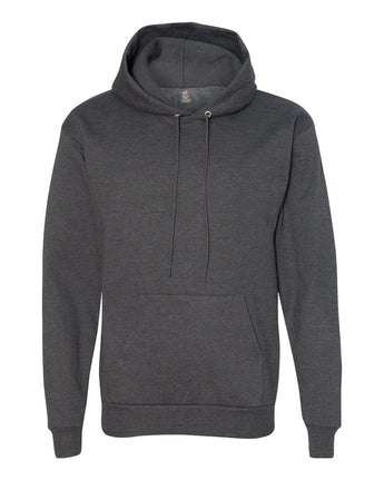 Pretreated Hanes P170 Unisex Ecosmart Hooded Sweatshirt - Charcoal Heather