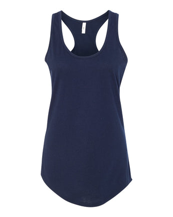Pretreated Next Level 1533 Women's Ideal Racerback Tank - Midnight Navy
