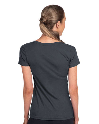 Pretreated Next Level 1540 Women's Ideal V-Neck T-Shirt - Indigo - Back