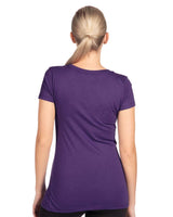 Pretreated Next Level 1540 Women's Ideal V-Neck T-Shirt - Purple Rush - Back